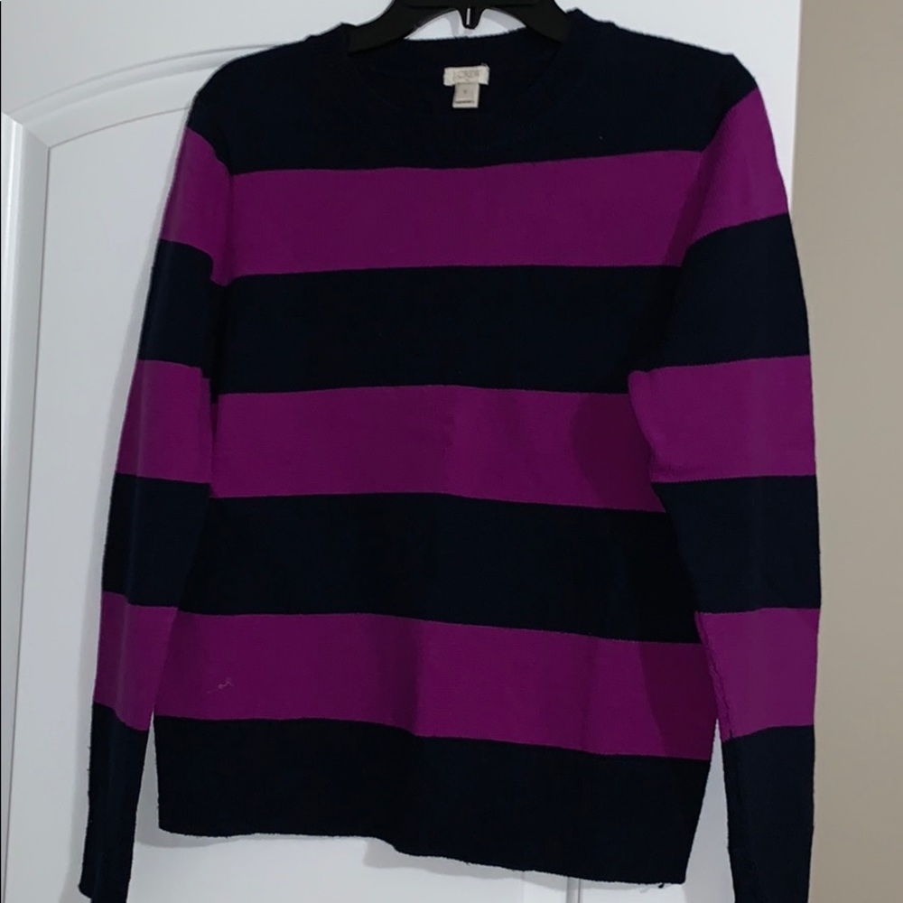 Navy and pink sweater Sz M